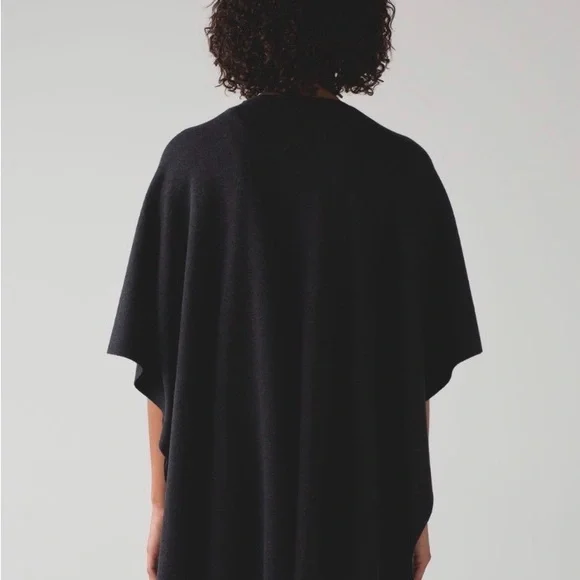 NWT Lululemon After Asana Wrap Heathered Black O/S - Picture 2 of 12